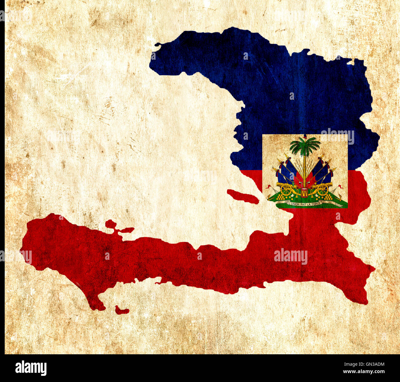 Haiti map outline hi-res stock photography and images - Alamy