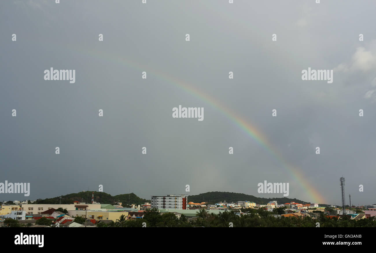 Rainbow after the rain hires stock photography and images Alamy
