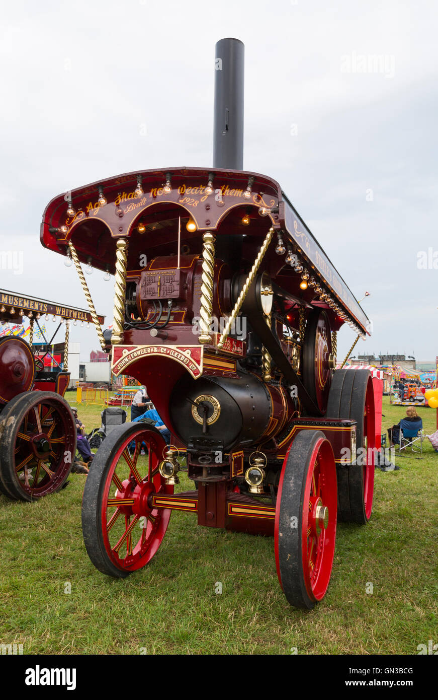 John Fowler showmans engine at blandford steam fair 2016 Stock Photo