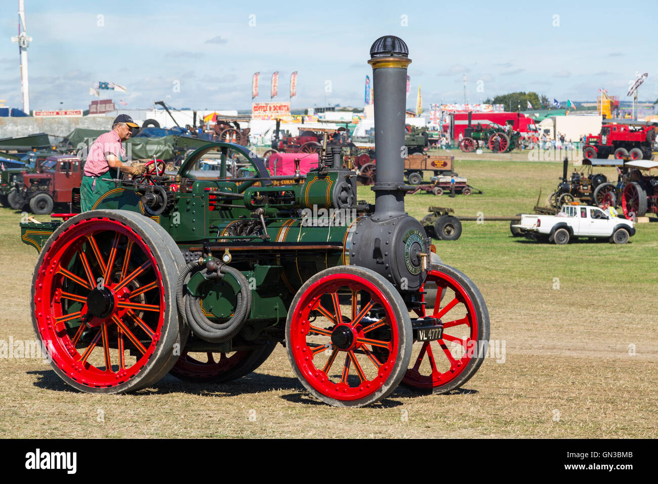 The Little Gem, foster steam traction engine at dorset rally Stock Photo