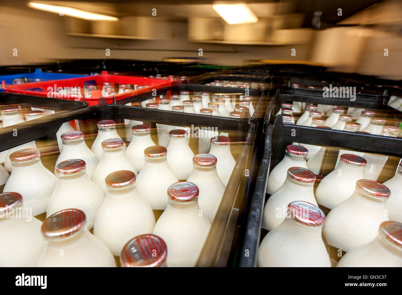 A milk distribution centre in Hove Stock Photo Alamy