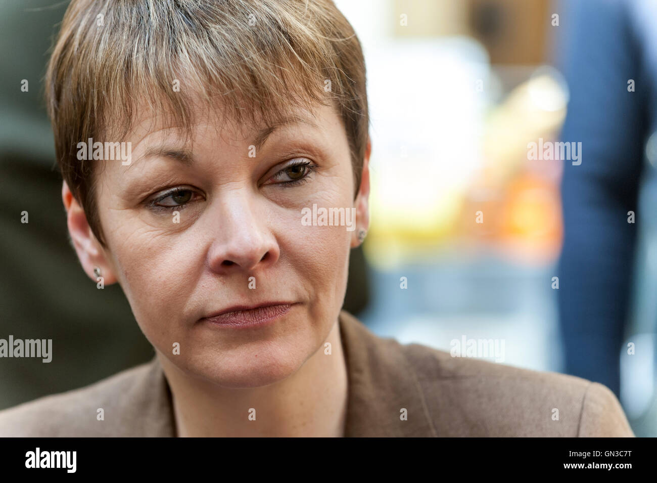 Caroline Lucas, Green Party MP for Brighton Pavilion Stock Photo