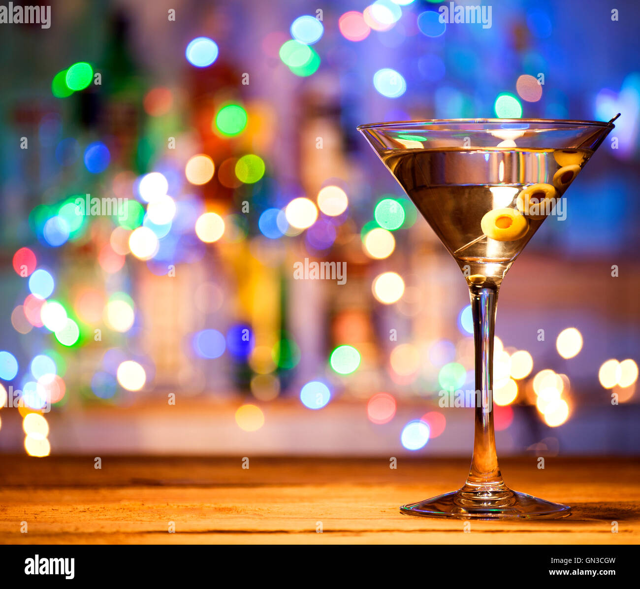 Martini Glass With Olive High Resolution Stock Photography and Images