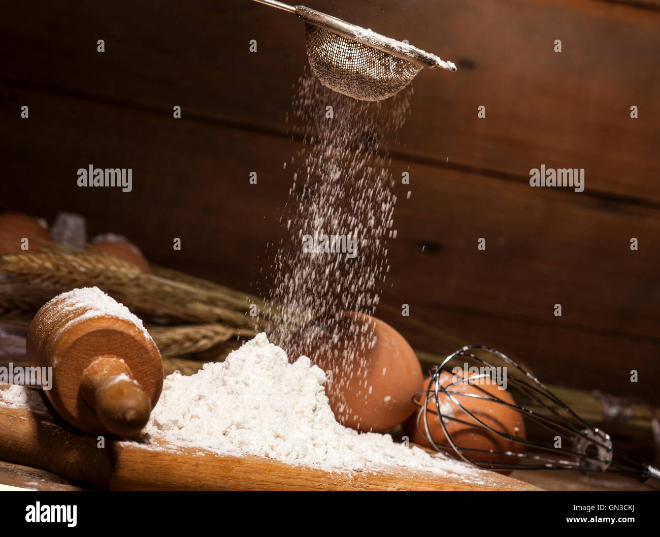 Ingredients for bakery products Stock Photo Alamy