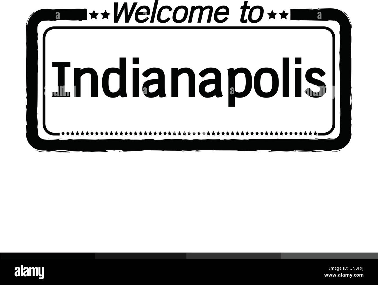 to Indianapolis City illustration design Stock Vector Image