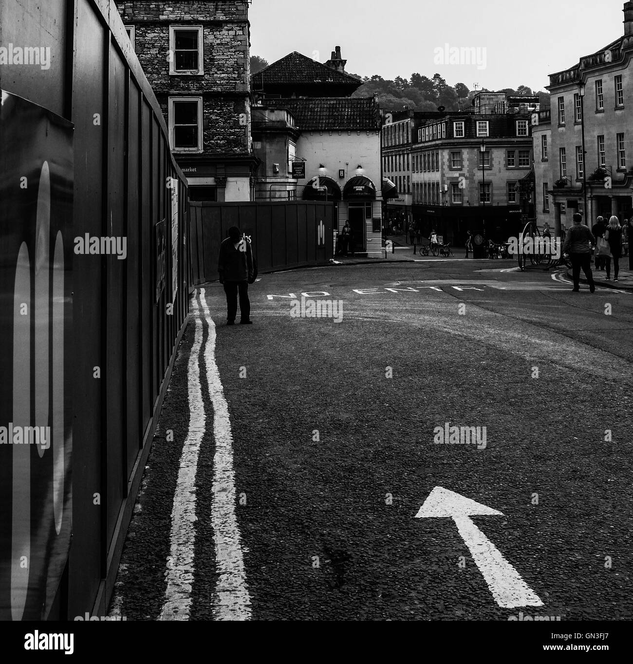 No entry sign Black and White Stock Photos & Images - Alamy