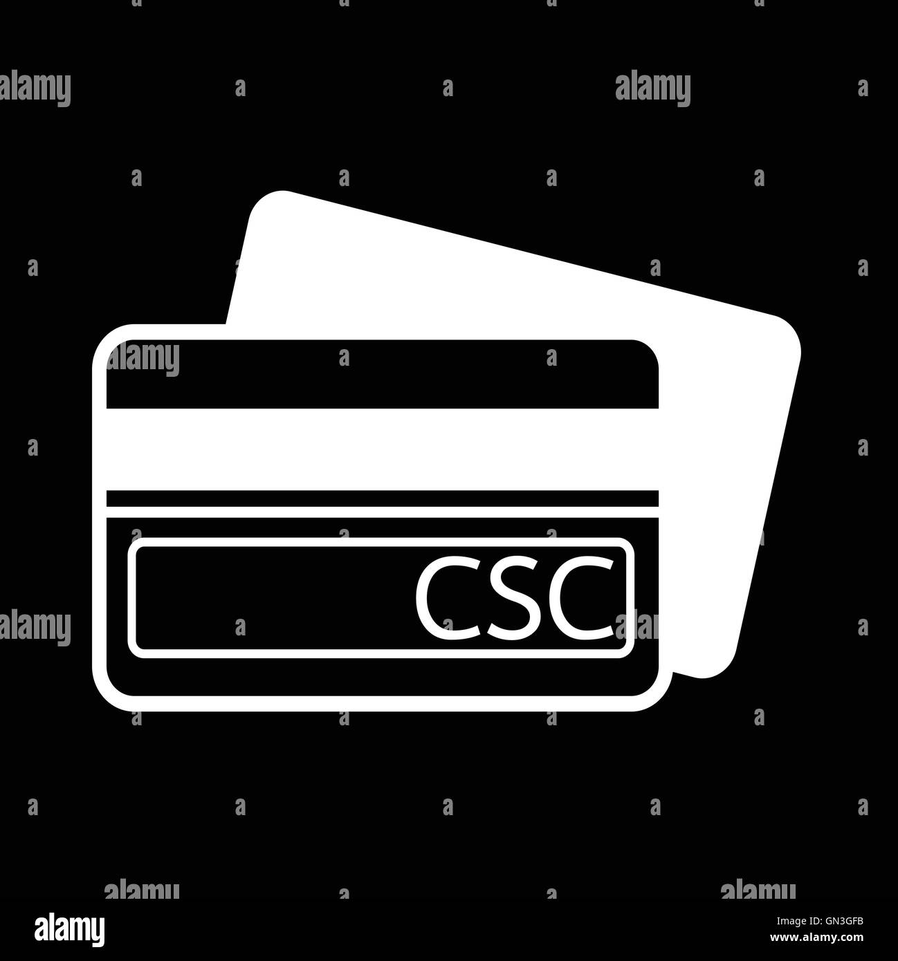 Card Security Code CSC icon illustration design Stock Vector Image