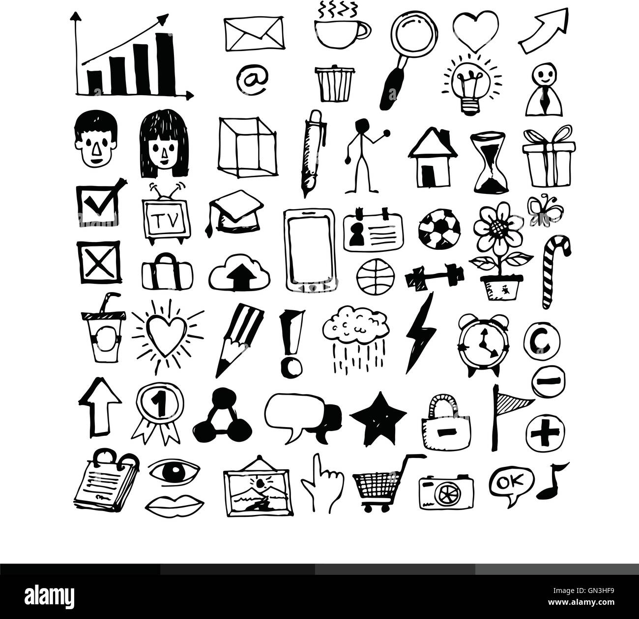 hand draw Business doodles Illustration design Stock Vector Image & Art ...