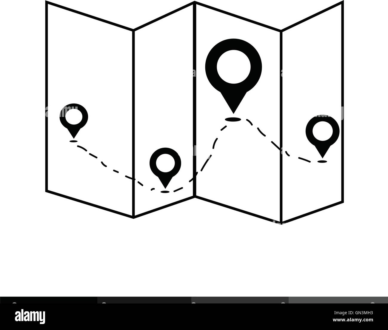 Map icon illustration design Stock Vector Image & Art - Alamy