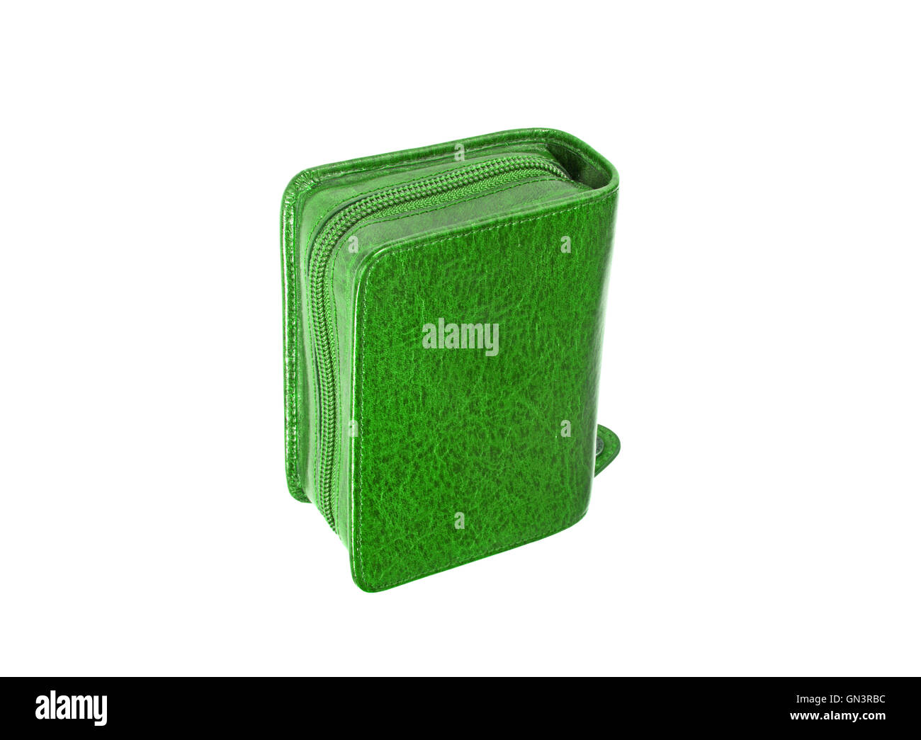 Used green pencil holder case Stock Photo Alamy