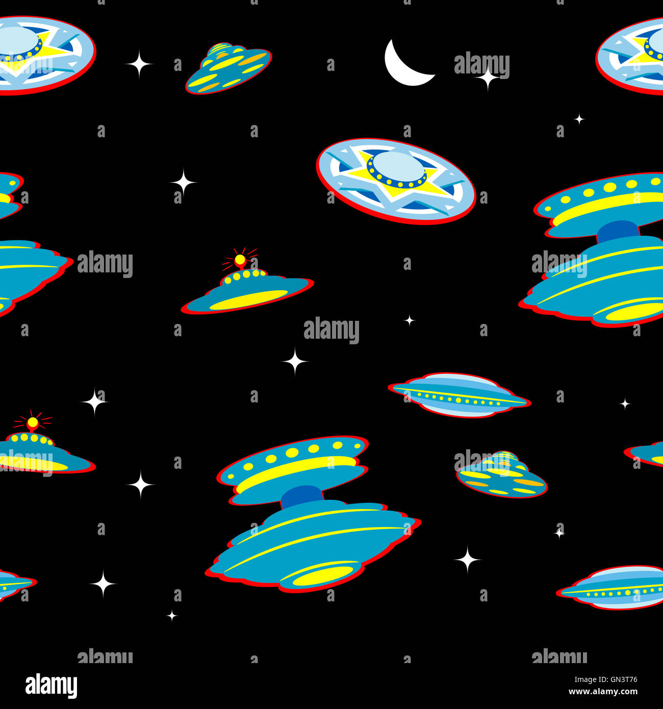 Ufo pattern hi-res stock photography and images - Alamy