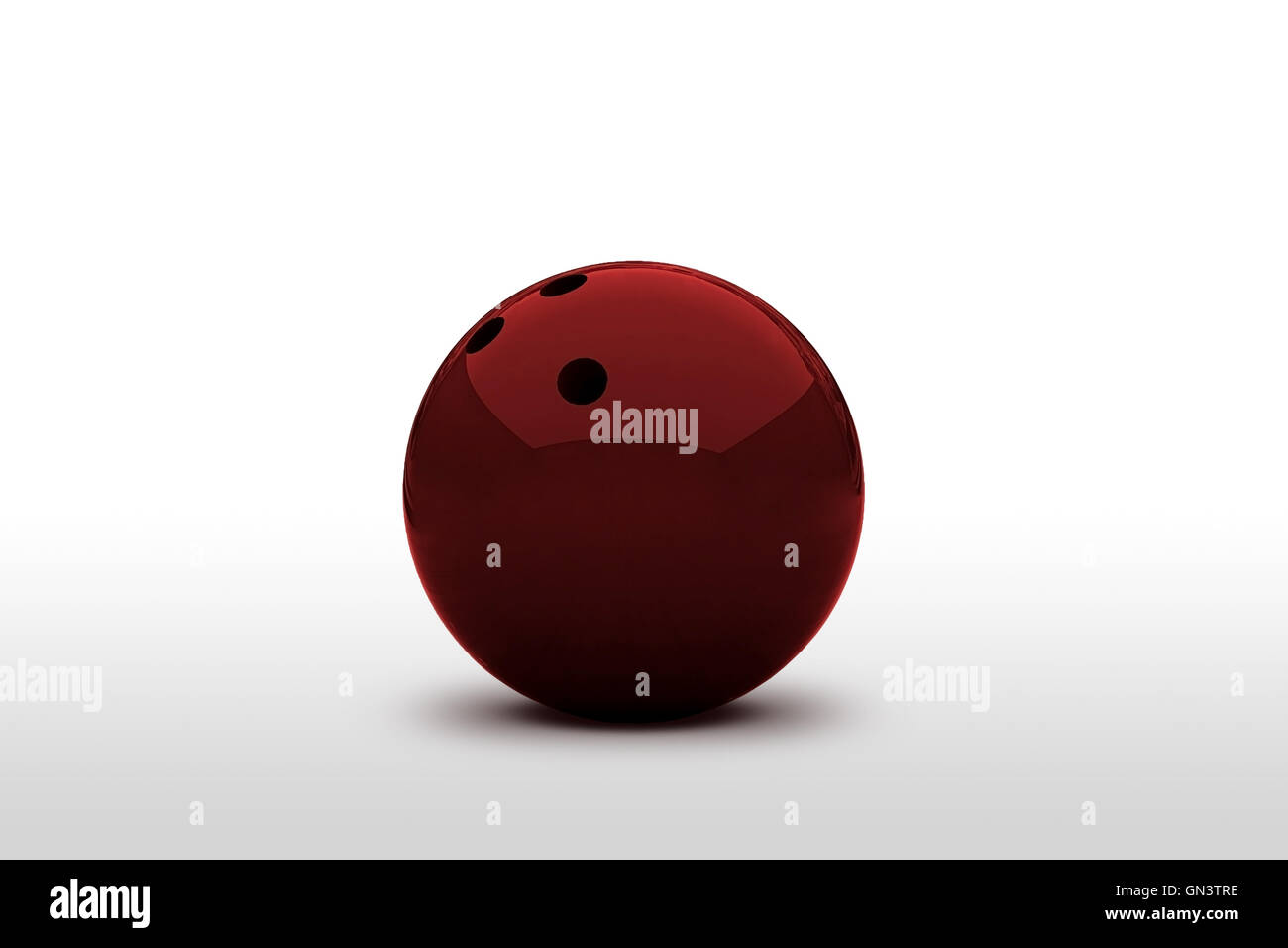 Red bowling ball Stock Photo Alamy