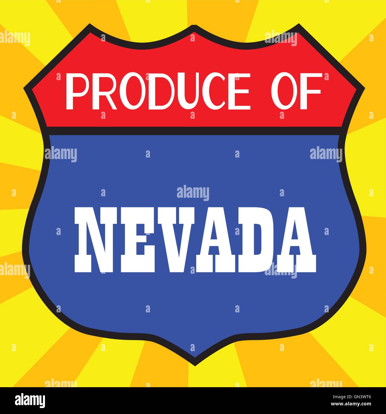 Produce Of Nevada Stock Vector Image & Art Alamy