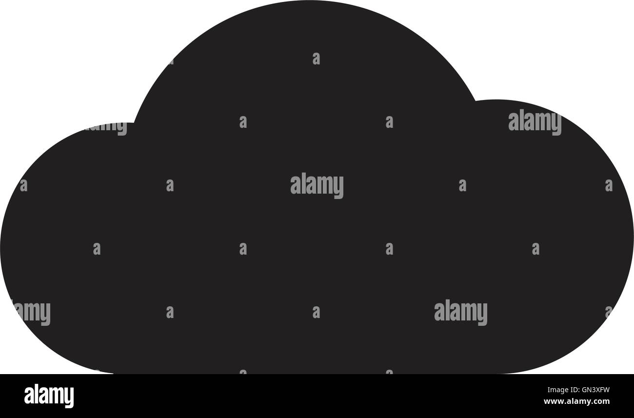 Vector black cloud icon Stock Vector Image & Art - Alamy