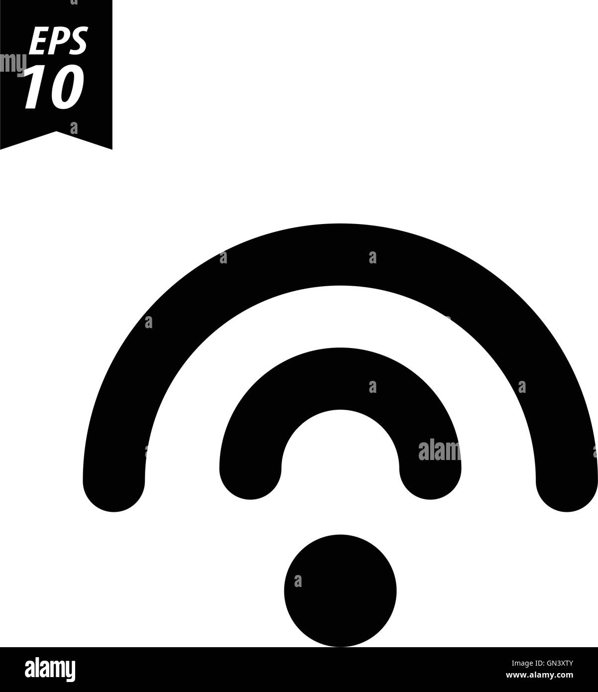 wifi icon on white background Stock Vector Image & Art - Alamy