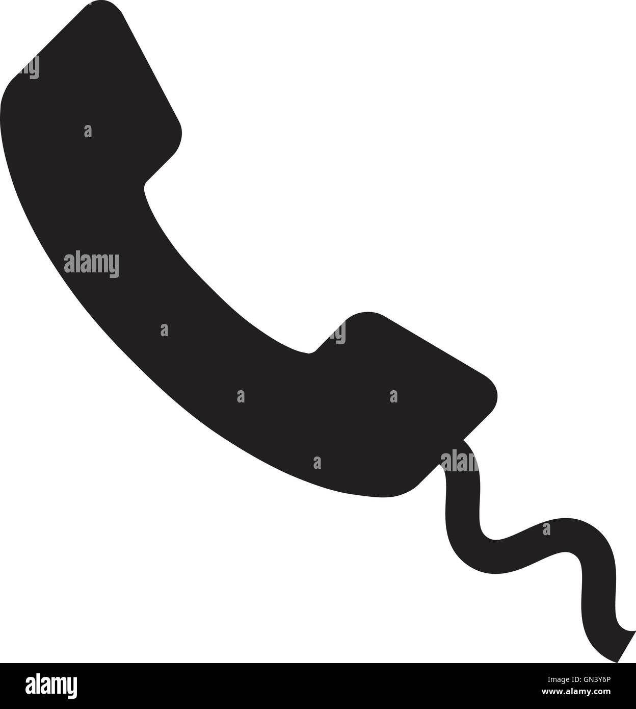 Phone icon orange Stock Vector Images Alamy