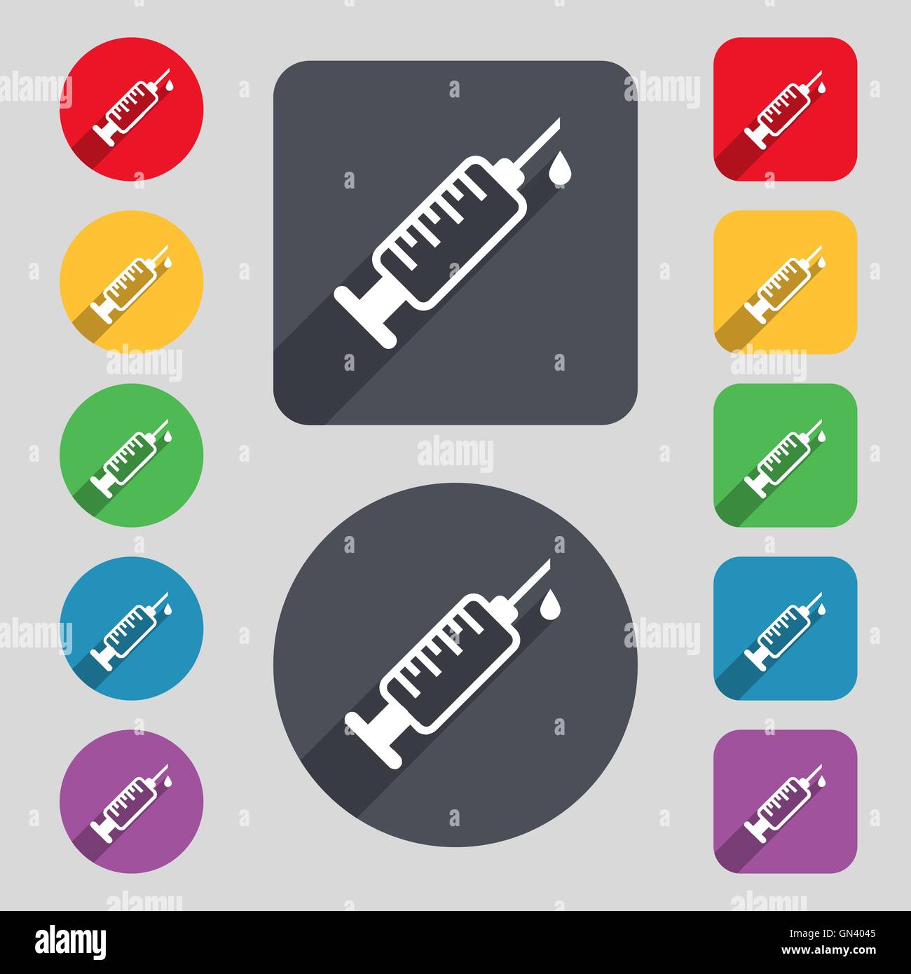 Medical Syringe Blood Element Shadow High Resolution Stock Photography and  Images - Alamy
