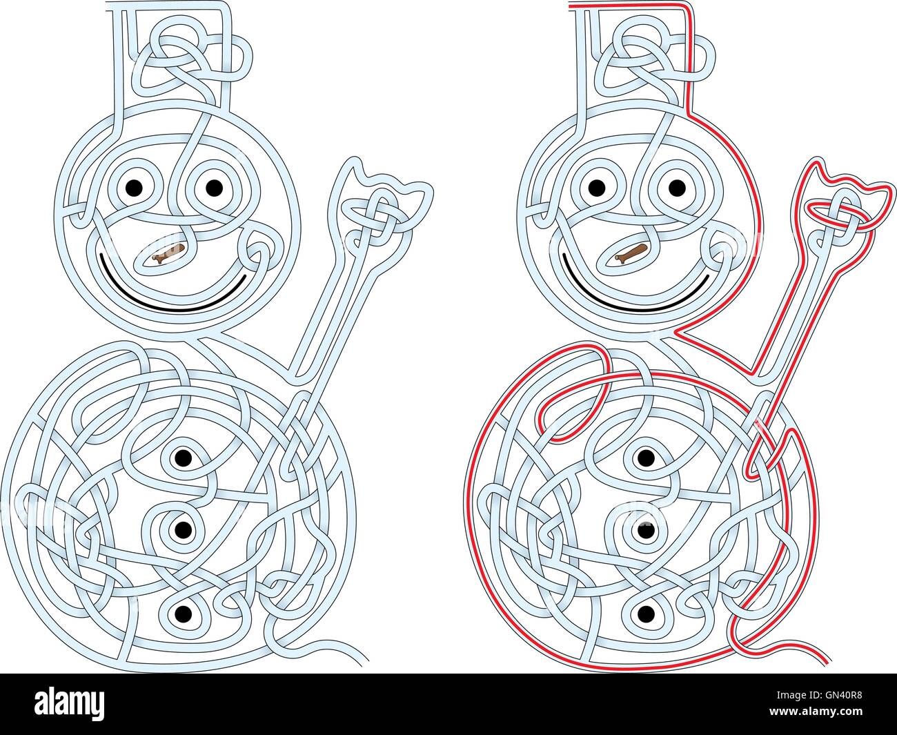 Snowman Maze Stock Vector Image Art Alamy snowman-maze-stock-vector-image-art-alamy
