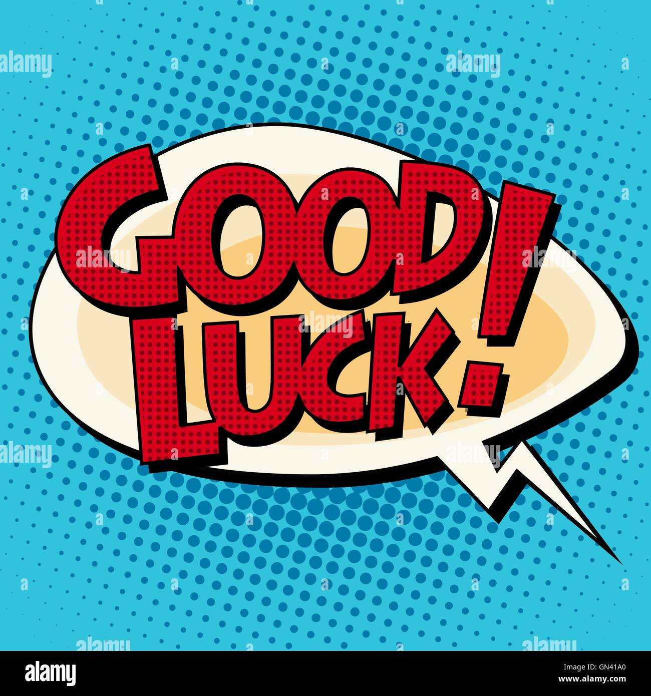 Good luck text Stock Vector Images Alamy