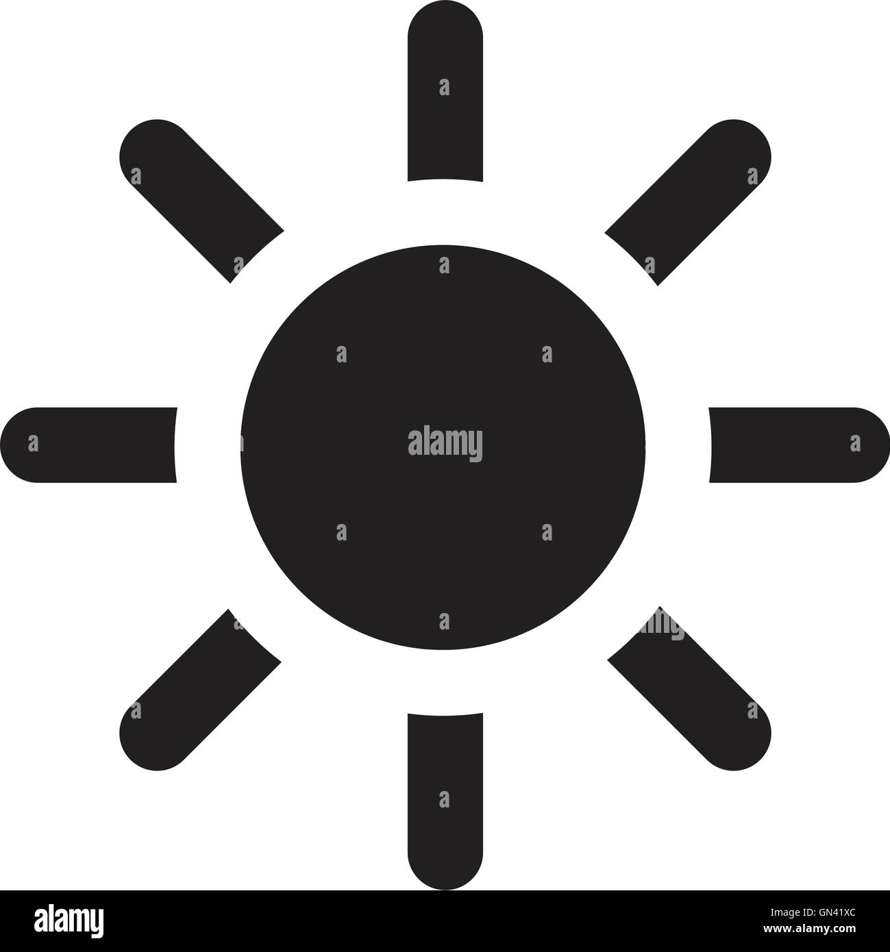 Sun icon collection vector Stock Vector Images - Alamy