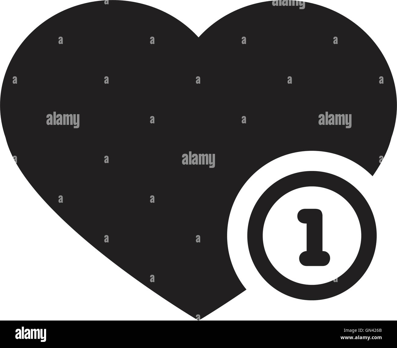 Vector black hearts icon Stock Vector Image & Art - Alamy