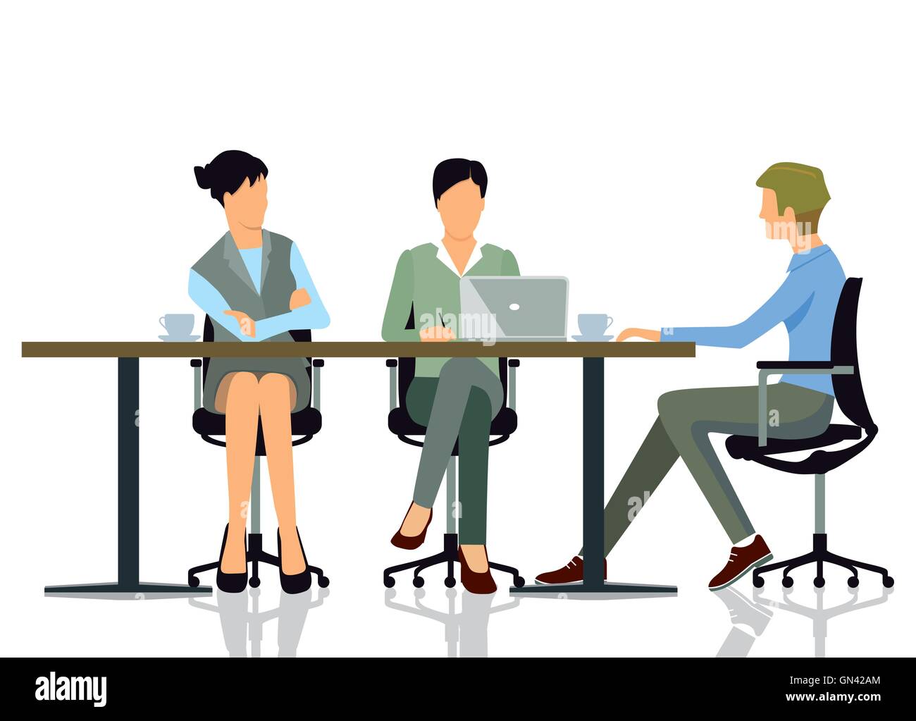 Meeting at the office Stock Vector