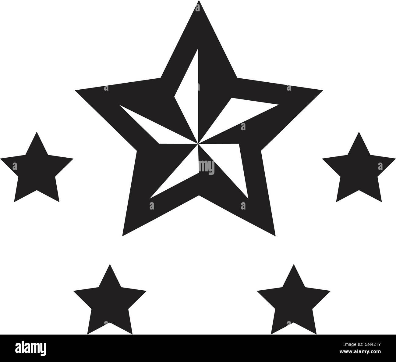 five star icon Stock Vector Image & Art Alamy