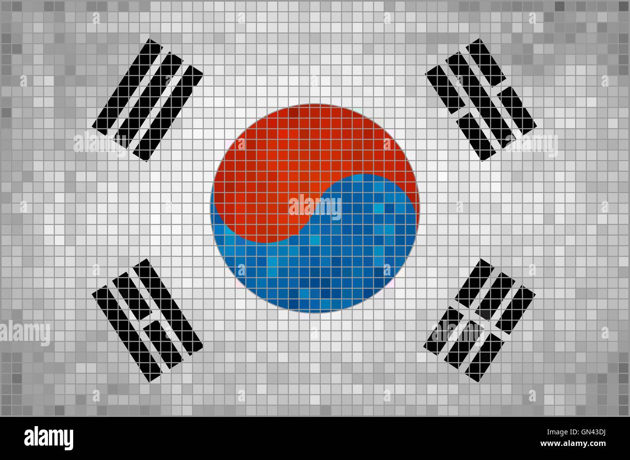 Flag of Korea Stock Vector Image &amp; Art - Alamy