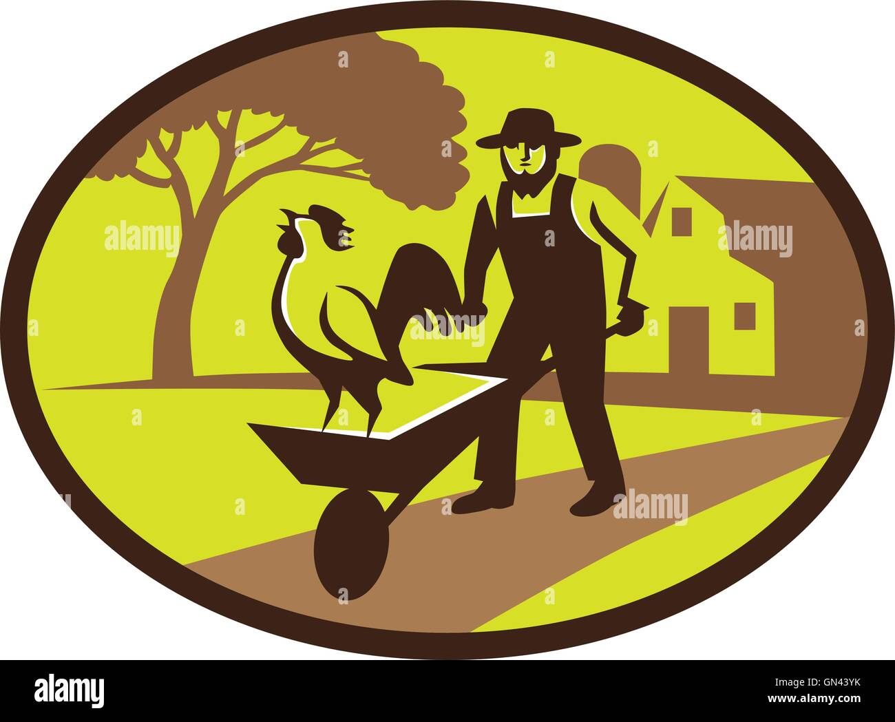 Amish farmer Stock Vector Images - Alamy