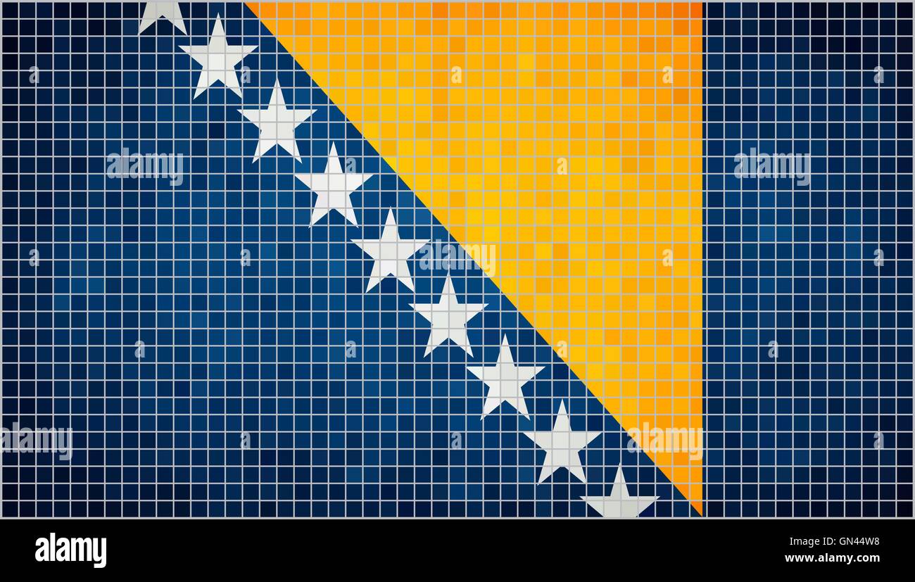 Flag of Bosnia and Herzegovina Stock Vector