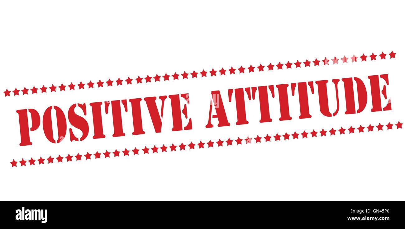 Positive attitude Stock Vector