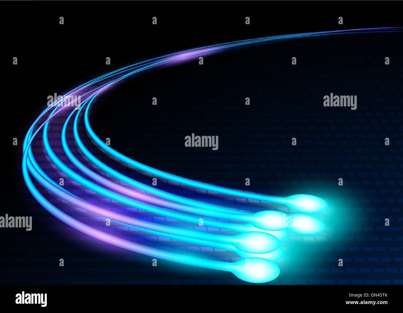 Optical Fibers Stock Vector