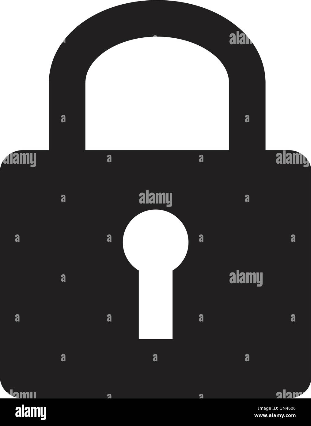 A padlock isolated against a white background Stock Vector Image & Art ...