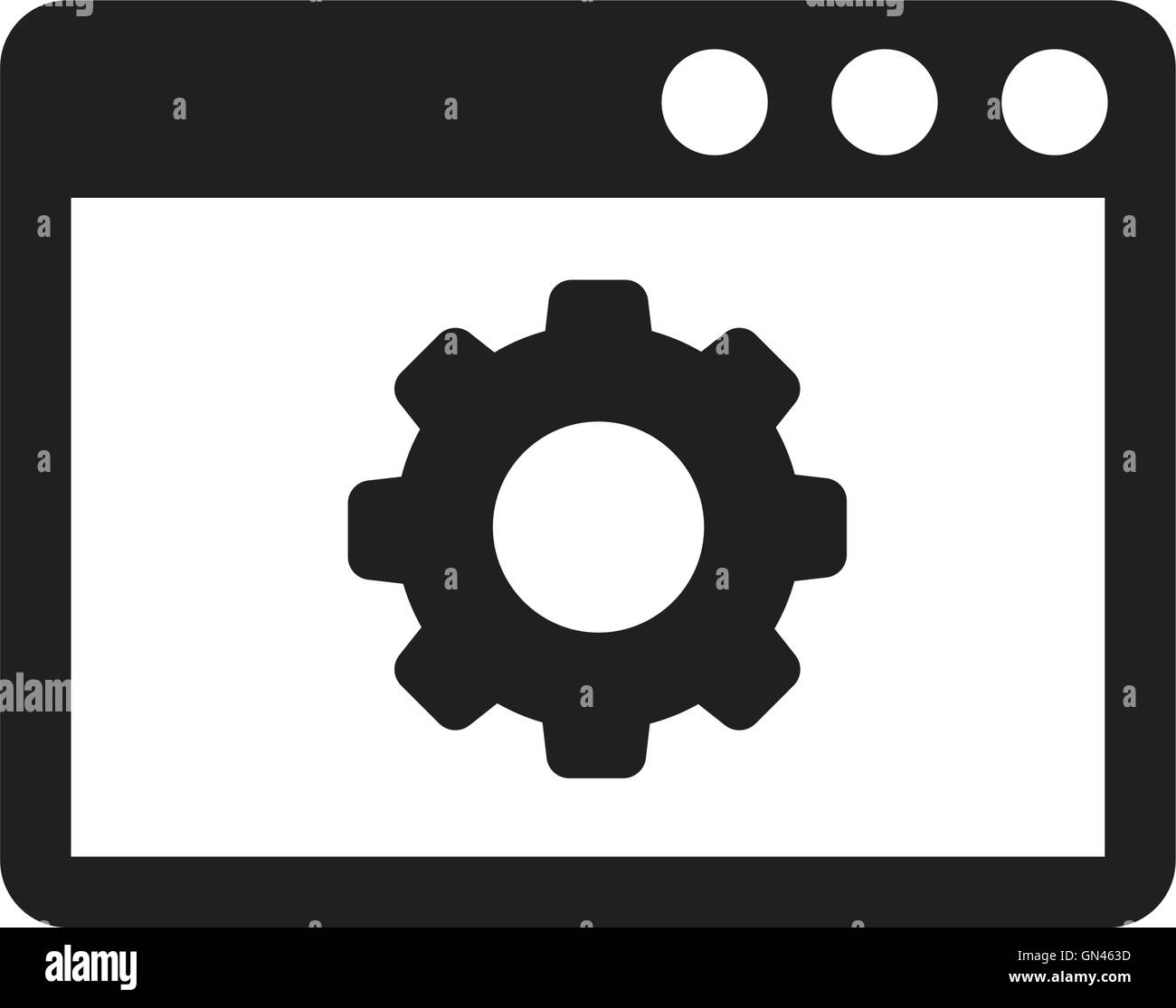 icon of program window Stock Vector Image & Art - Alamy