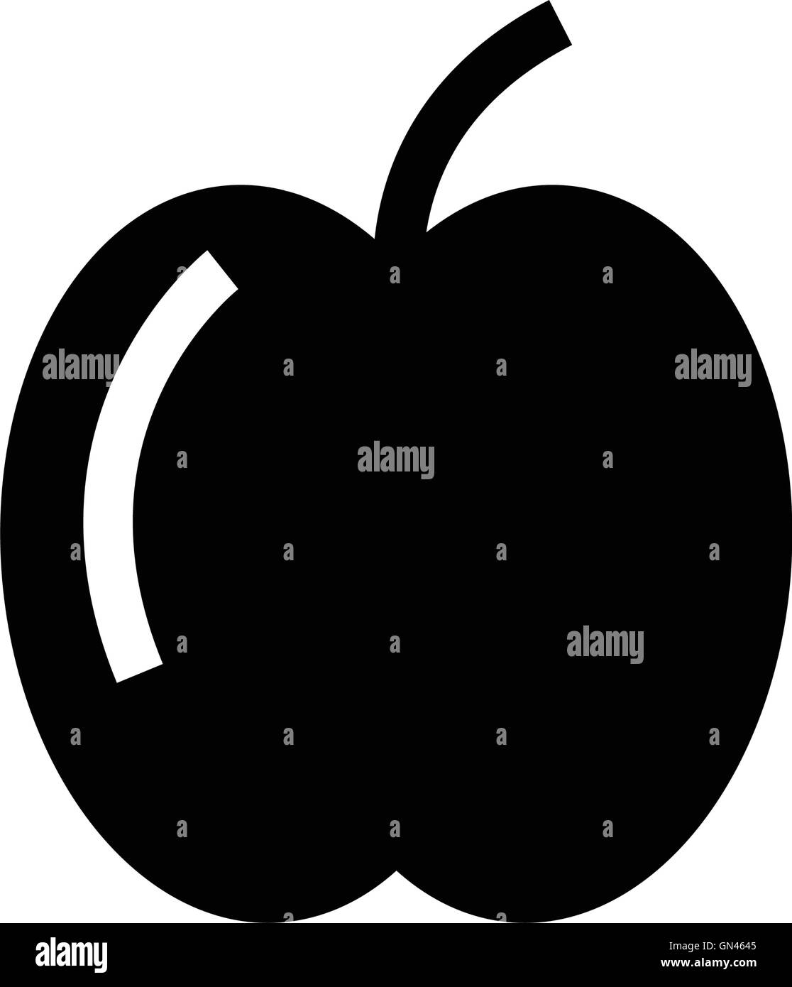 apple - vector icon Stock Vector
