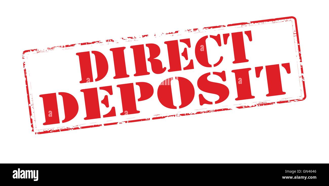 Direct deposit Stock Vector