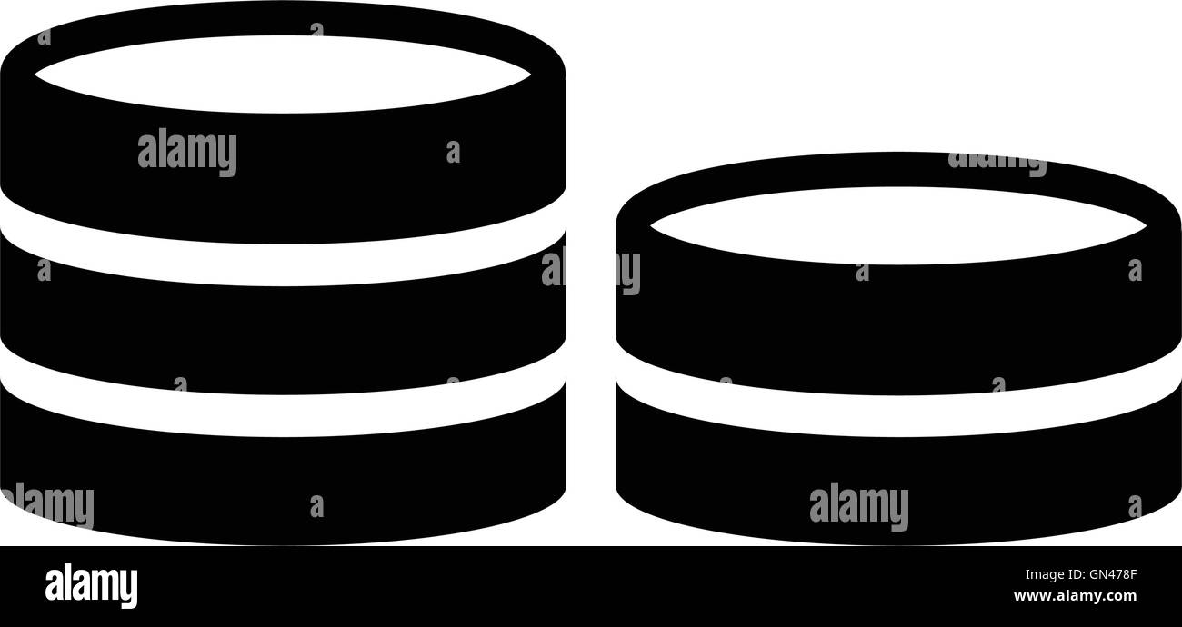 stack of coins icon Stock Vector