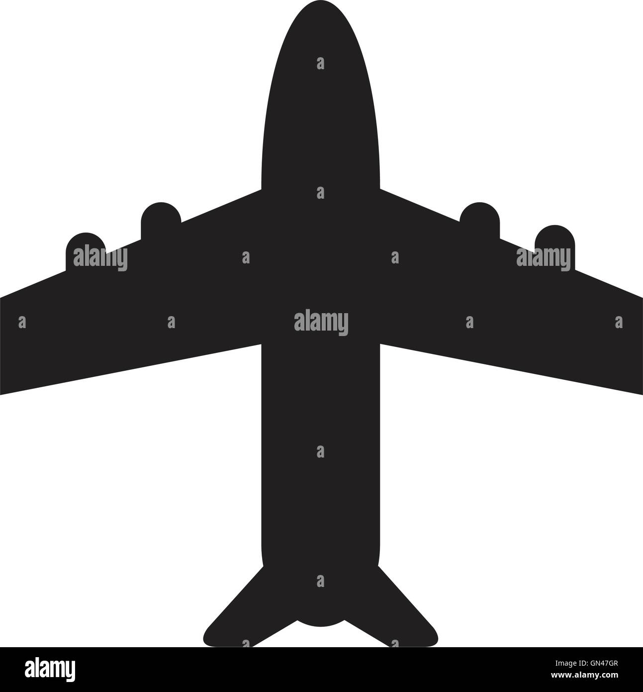 White cargo plane Stock Vector Images - Alamy