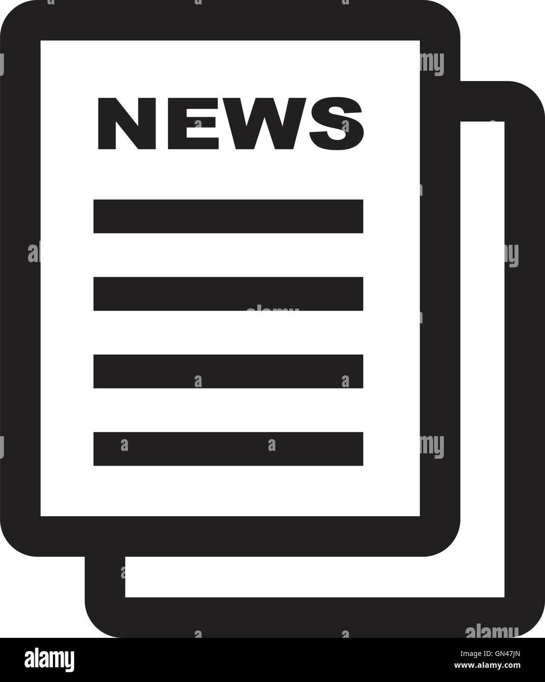 News file icon Stock Vector Image & Art - Alamy