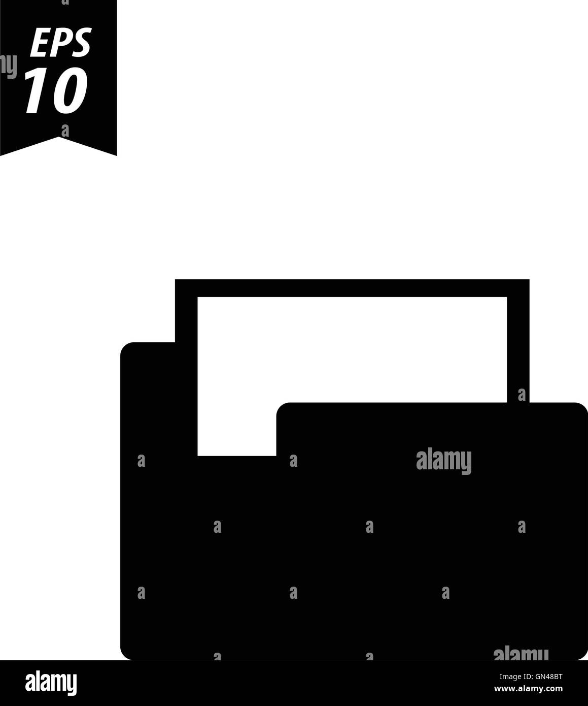 File folder isolated on Stock Vector Images - Alamy