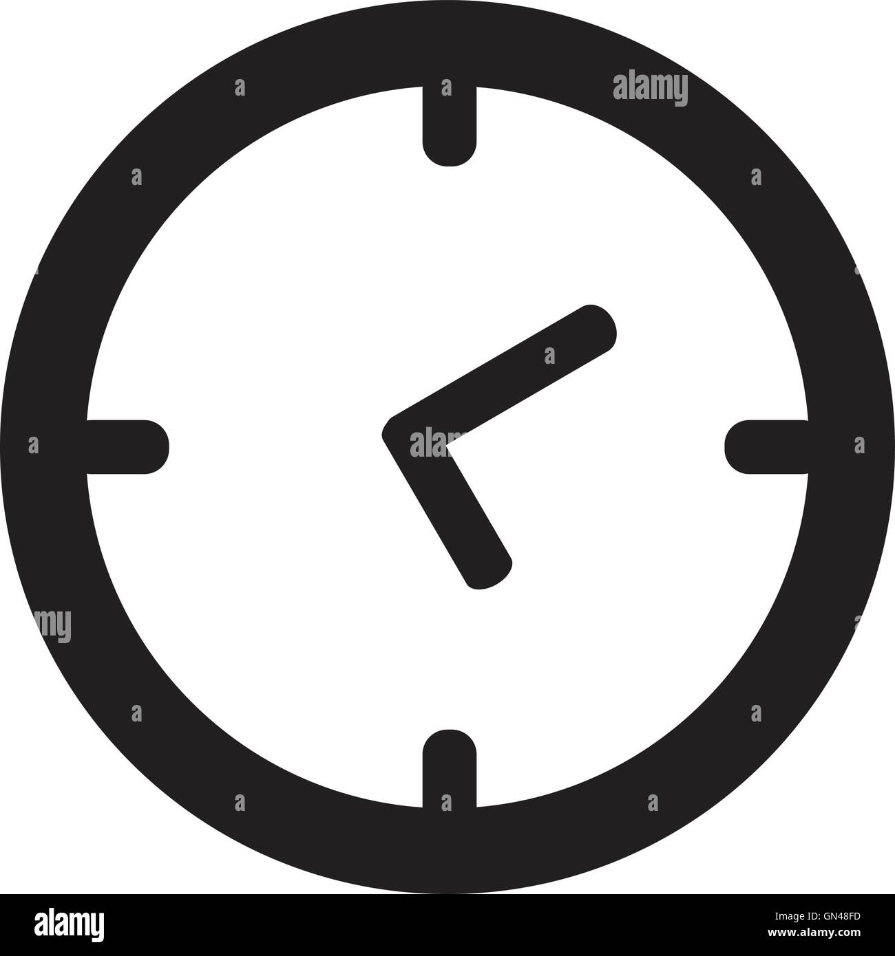 vector black clocks icon Vector Stock Vector Image & Art Alamy