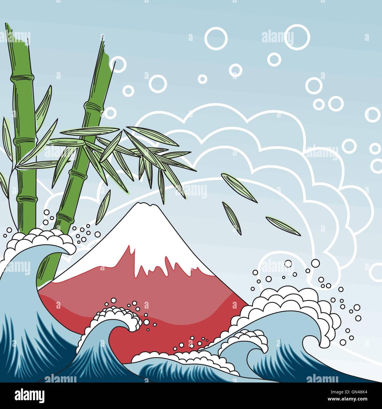 Japan tsunami art