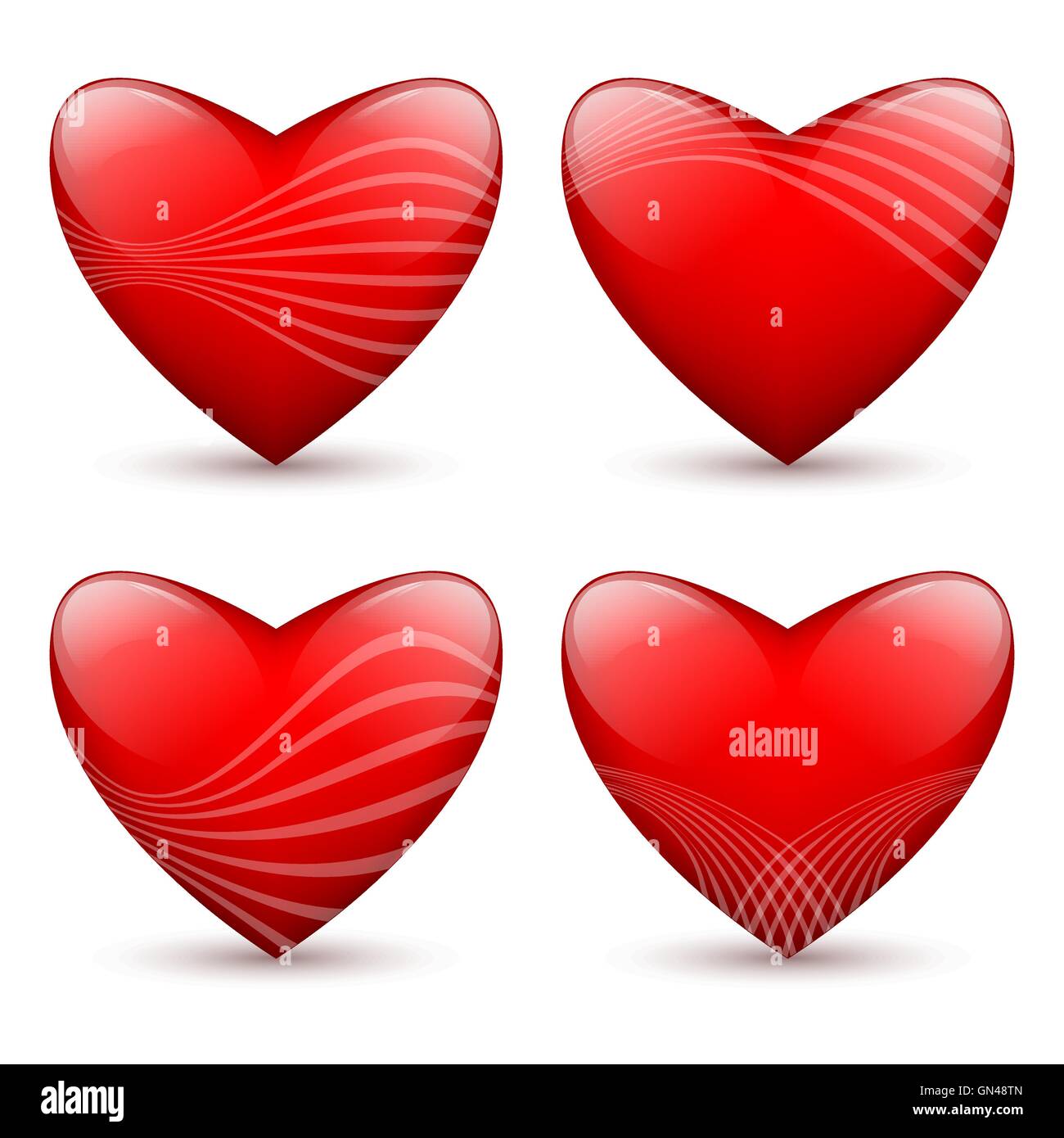 vector hearts set Stock Vector Image & Art - Alamy