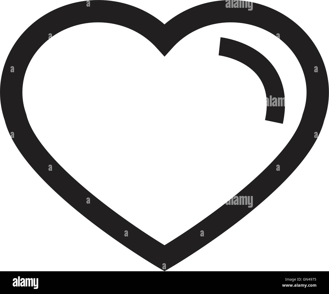 Vector black hearts icon Stock Vector Image & Art - Alamy