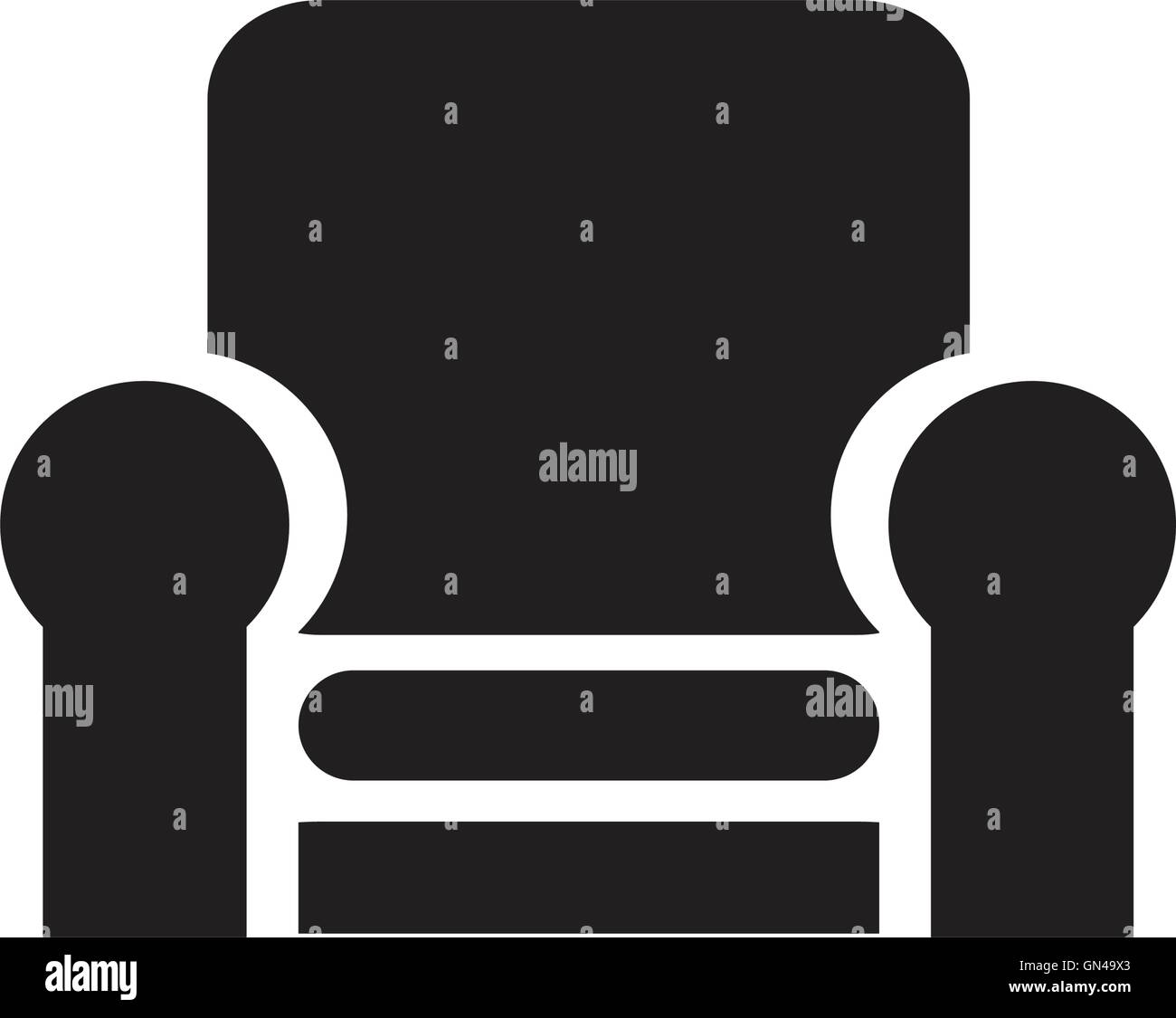 sofa - vector icon Stock Vector Image & Art - Alamy