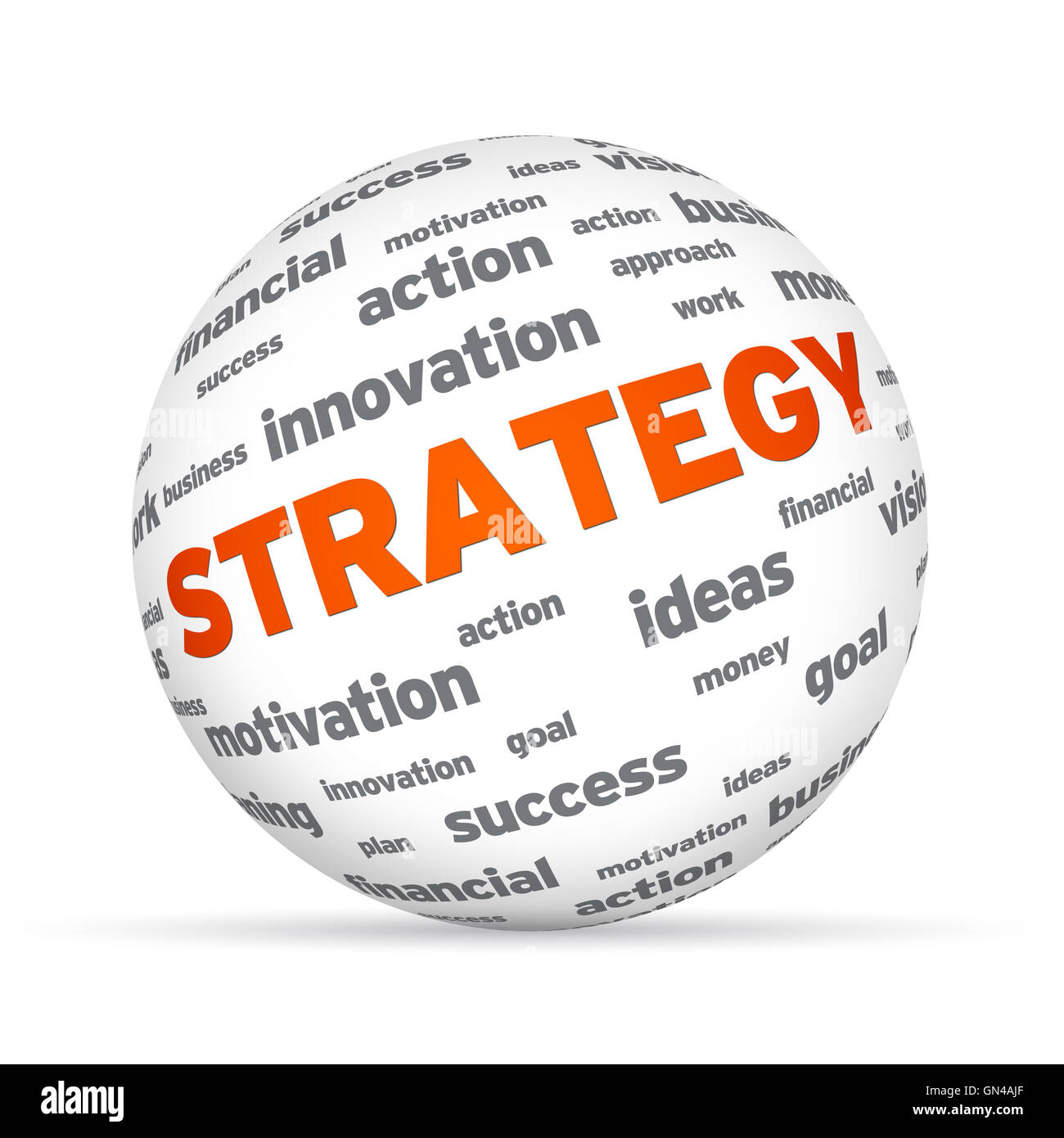 Business Strategy Sphere Stock Photo