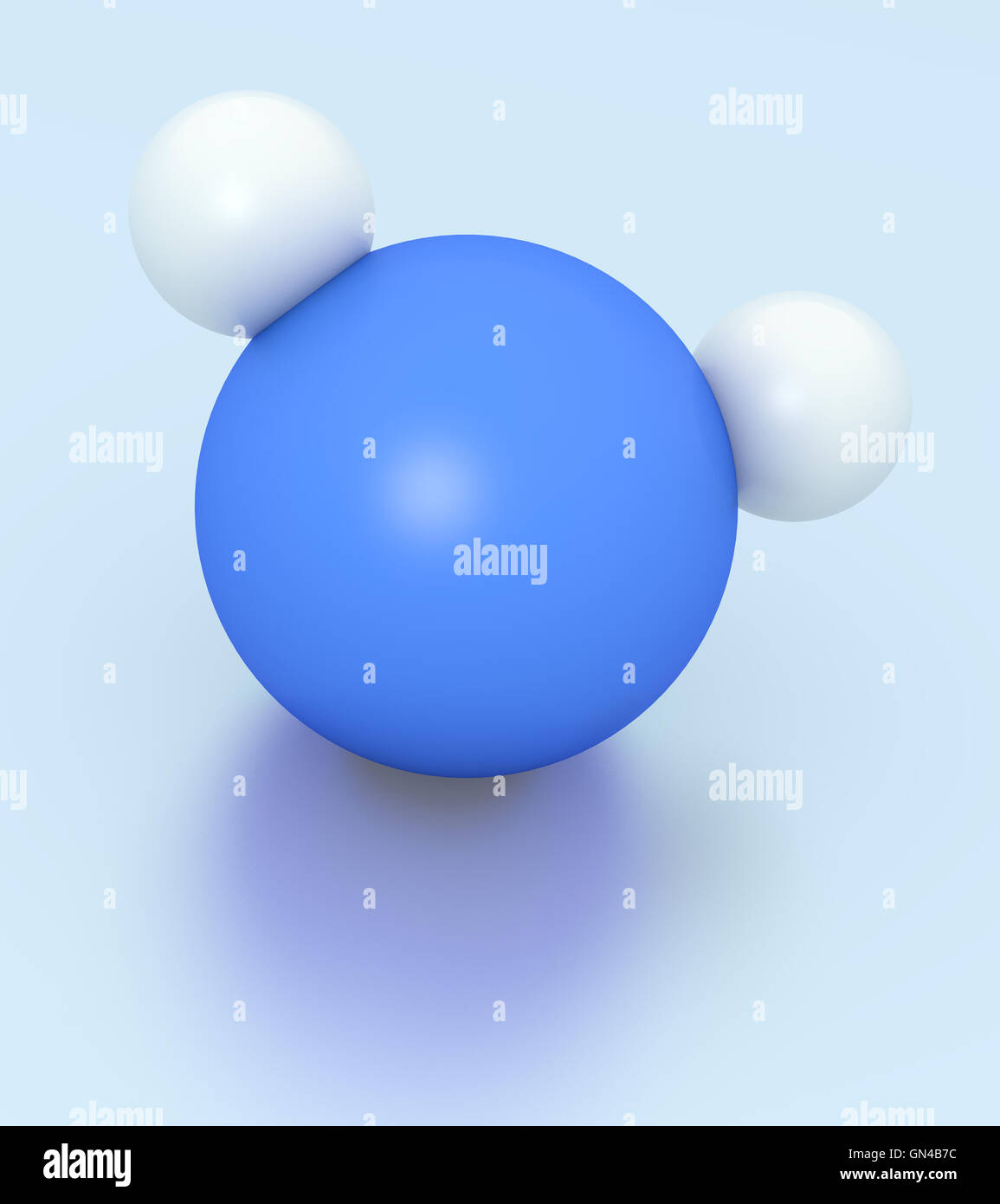 H2O molecule Stock Photo