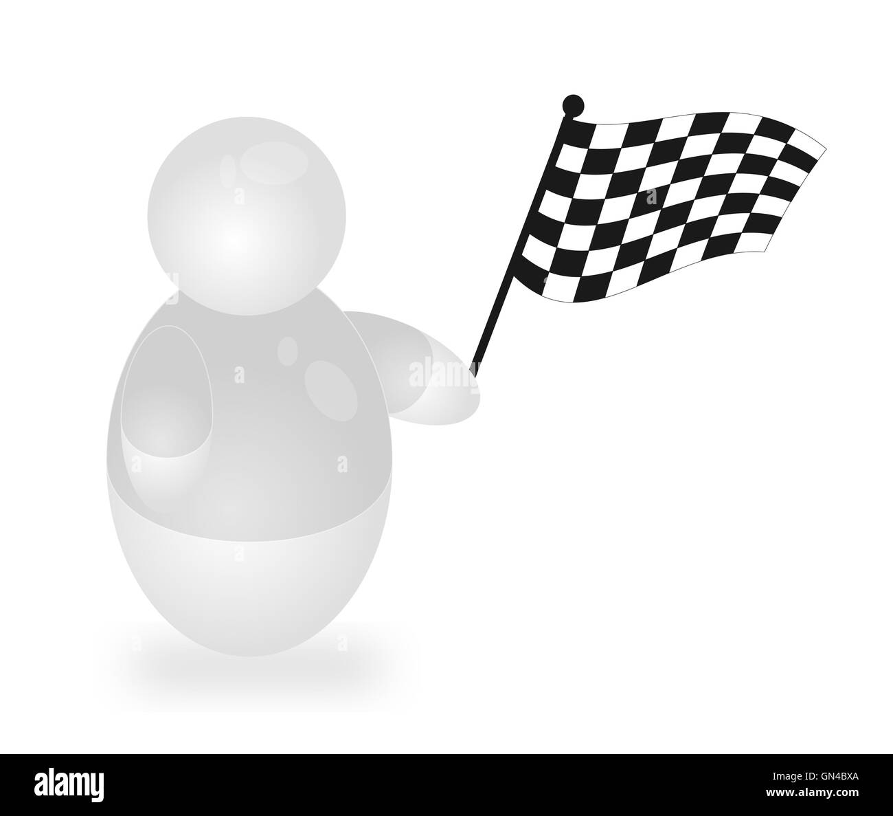 Chequered Flag Stock Photo
