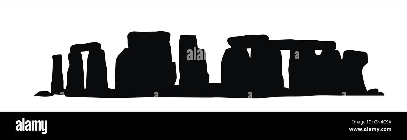 Stonehenge silhouette Cut Out Stock Images &amp; Pictures - Alamy