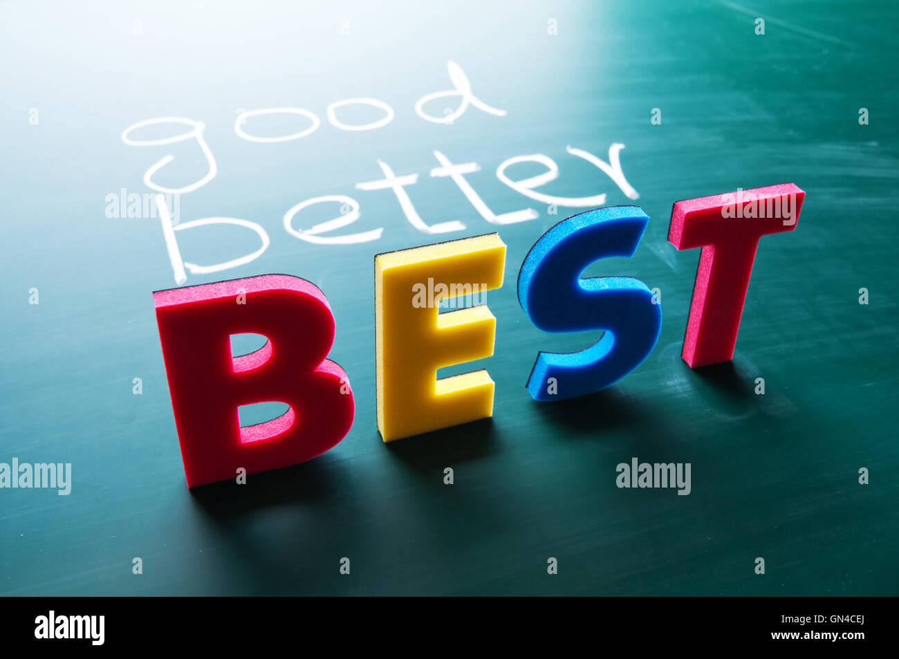 Good, better and best concept Stock Photo - Alamy